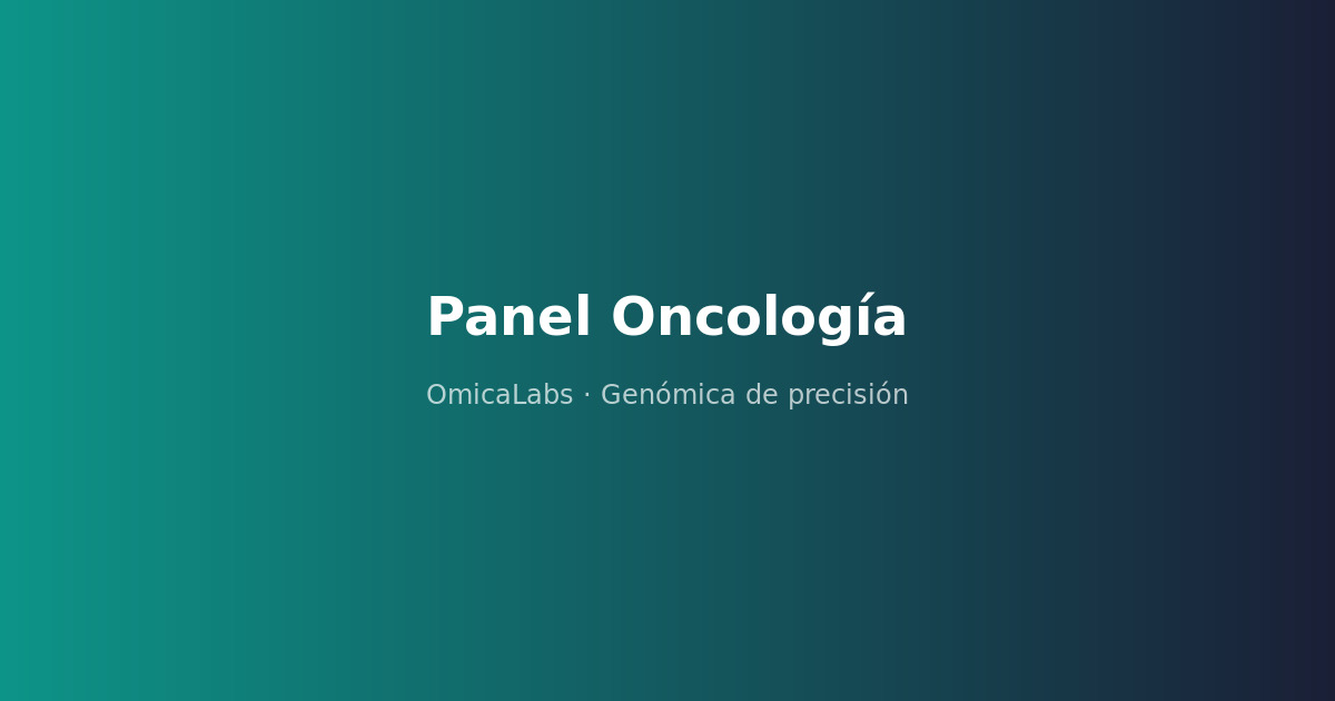 Panel de Oncología OmicaLabs