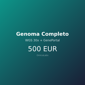 Genoma completo (WGS 30x) + GenePortal